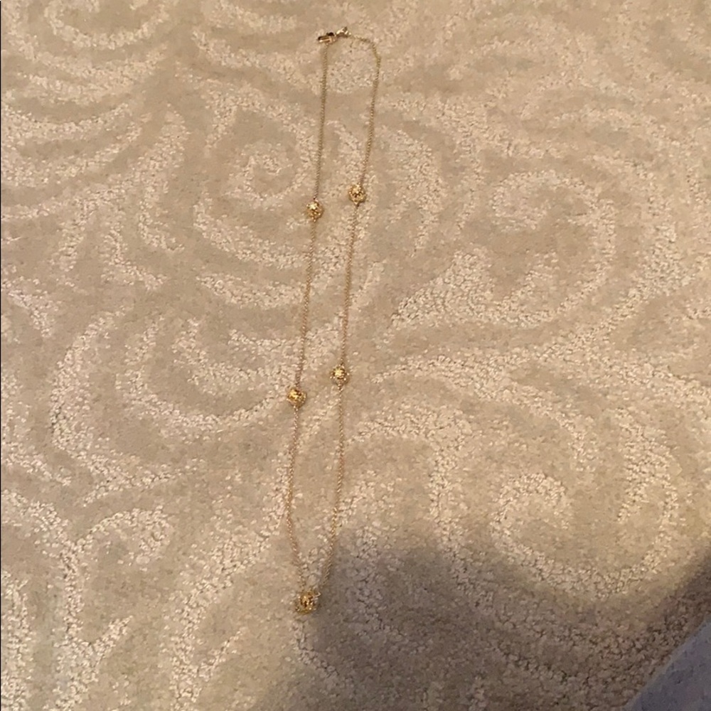 Kate spade gold floral pendant